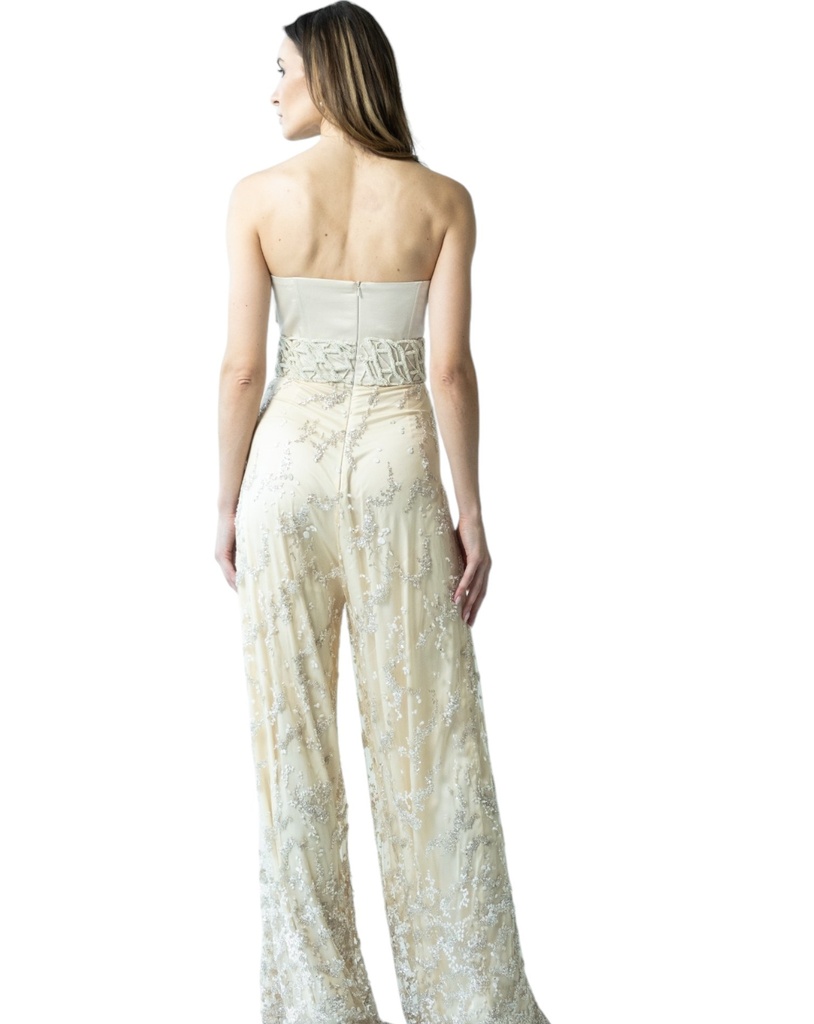 Embellished Tulle Jumpsuit with Sequins and Beads (copy)
