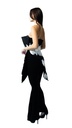 Ruffled jumpsuit adorned with a corset