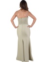 Ruched- bodice maxi dress