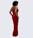 Ruffled jumpsuit adorned with a corset