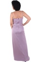 Rhinestone-Embellished Floral Applique Maxi Dress