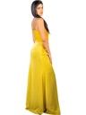 Rhinestone-Gathered Draped Mesh Corset Maxi Dress with Tight Ruched Detail