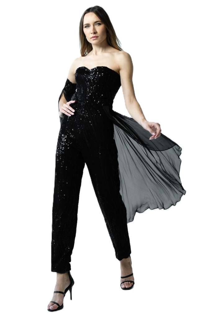 Midnight Glam Jumpsuit Size S