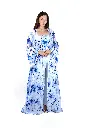 Azure Bloom Abaya Set