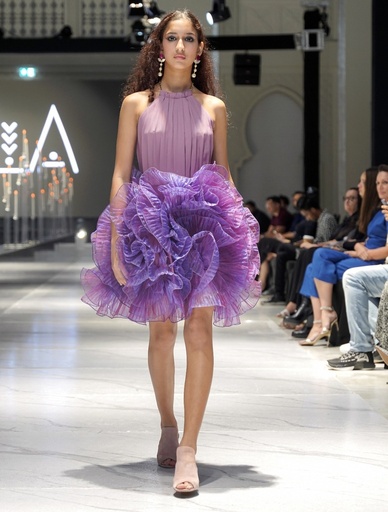 Orchid Bloom Cocktail Dress