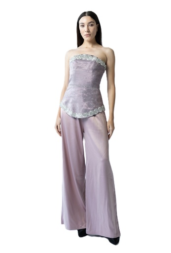 Luxe Blush Strapless Jumpsuit