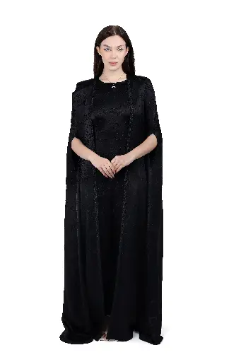 Noir Elegance Abaya Set